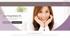 Desktop Screenshot of janeyangdentalpc.com